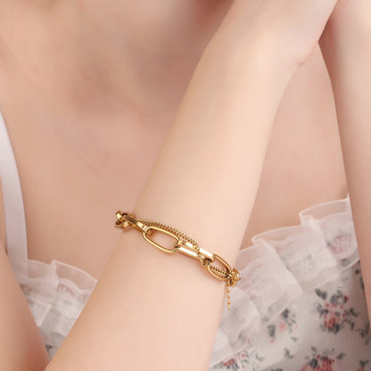 Double Layer Link Chain Bracelet