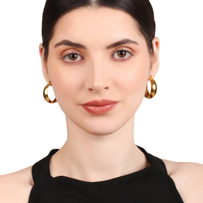 Round Flat Hoop Earring