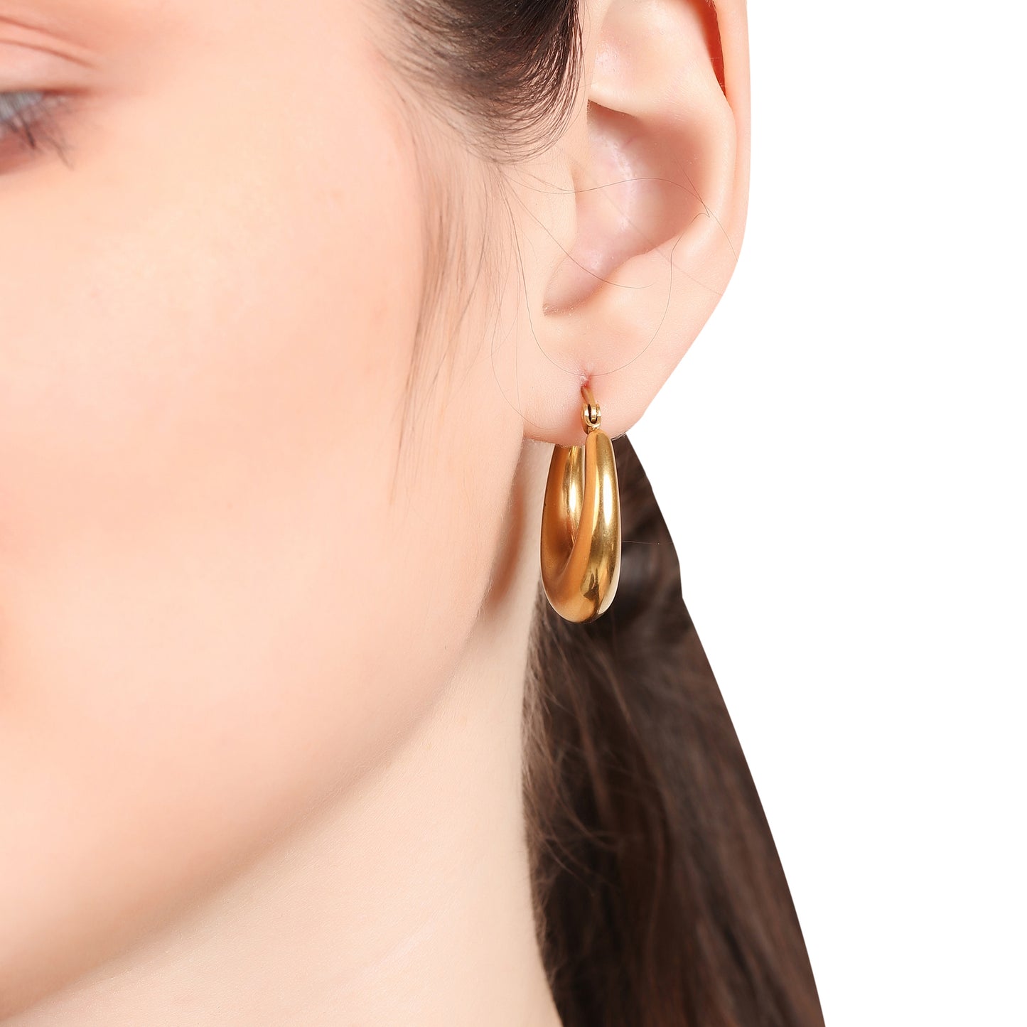 Round Shaped Hoop Earring