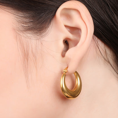 Round Shaped Hoop Earring