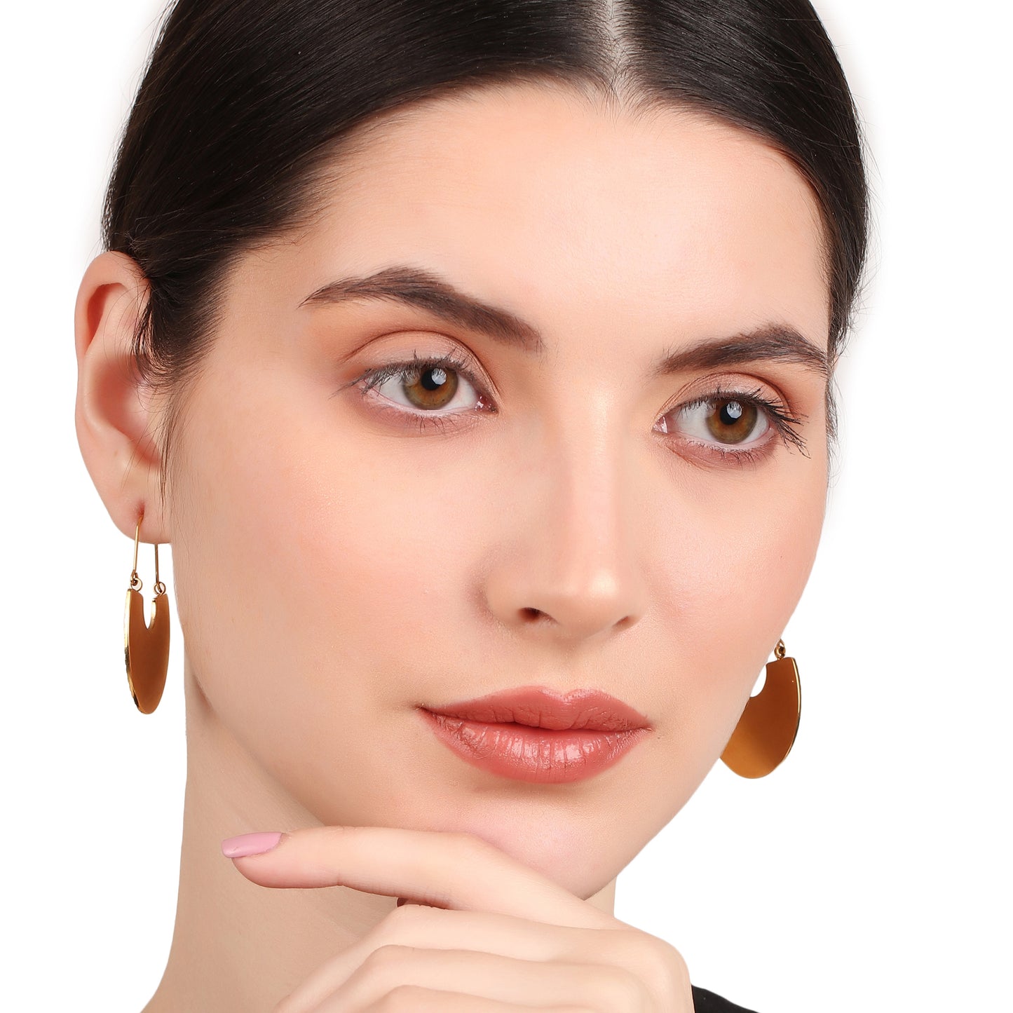 Half Circle Hoop Earring