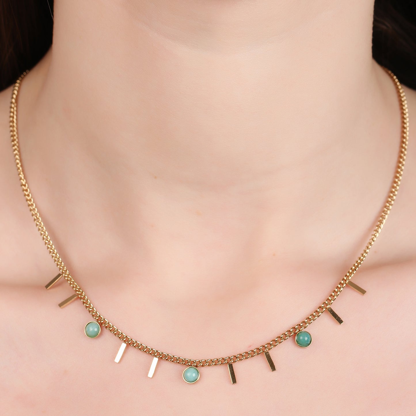 Turquoise Rays Necklace