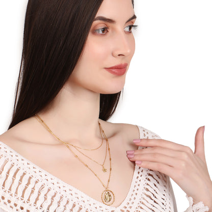 Multi-Layered Star Shaped Necklace