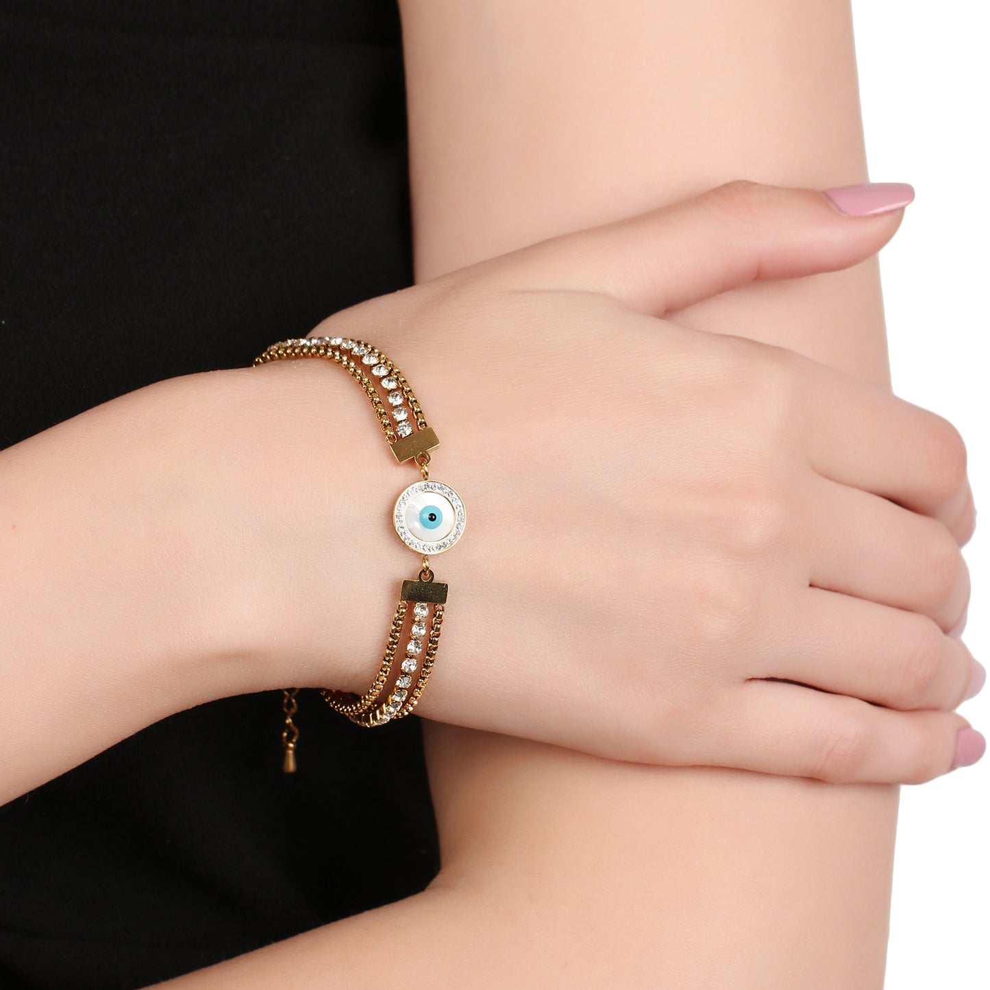 Evil Eye Tennis Chain Bracelet